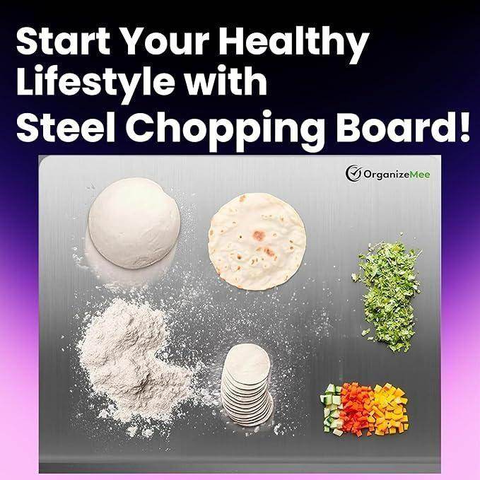 Stainless Steel Chopping Board (35x31cm) 1734604639476-43 Chopping Boards