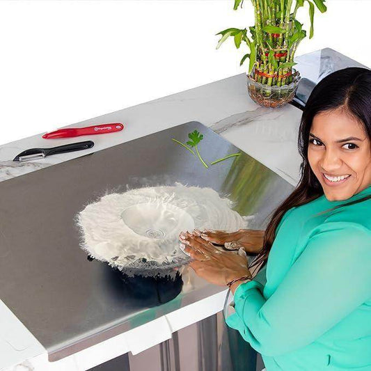 Stainless Steel Chopping Board (35x31cm) 1734604639651-21 Chopping Boards