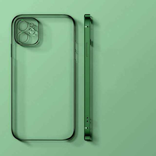 Dark green Iphone12pro Max Transparent Ultra-thin All-inclusive Mobile Phone Case 179bf103-ee2d-4798-9dc7-a640e90fcd78 Print Material