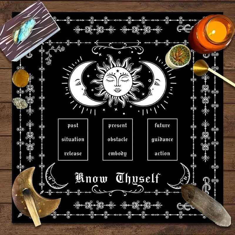 JP164 Tarot Tablecloth Board Game Decorative Cloth Have Your Power Mandala Moon Phase Floral Butterfly Tablecloth 4fe0286f-4a77-4b43-812c-c114b9c5500d_3cfd28f8-236c-475a-a714-cf72376003a0 Print Material