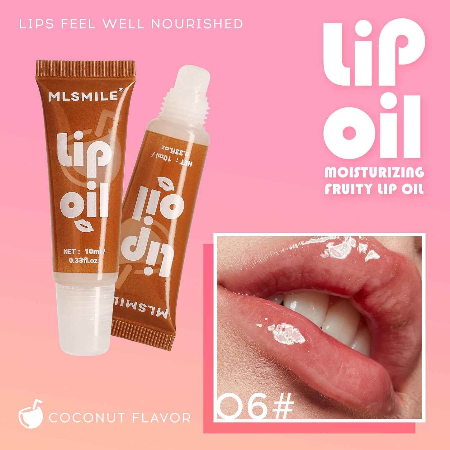 06color 10ml Moisturizing Water Light Mirror Lip Gloss Fruit Flavor Lip Gloss 89feef87-d846-45f6-a2e4-5837a12cd6c5 Print Material
