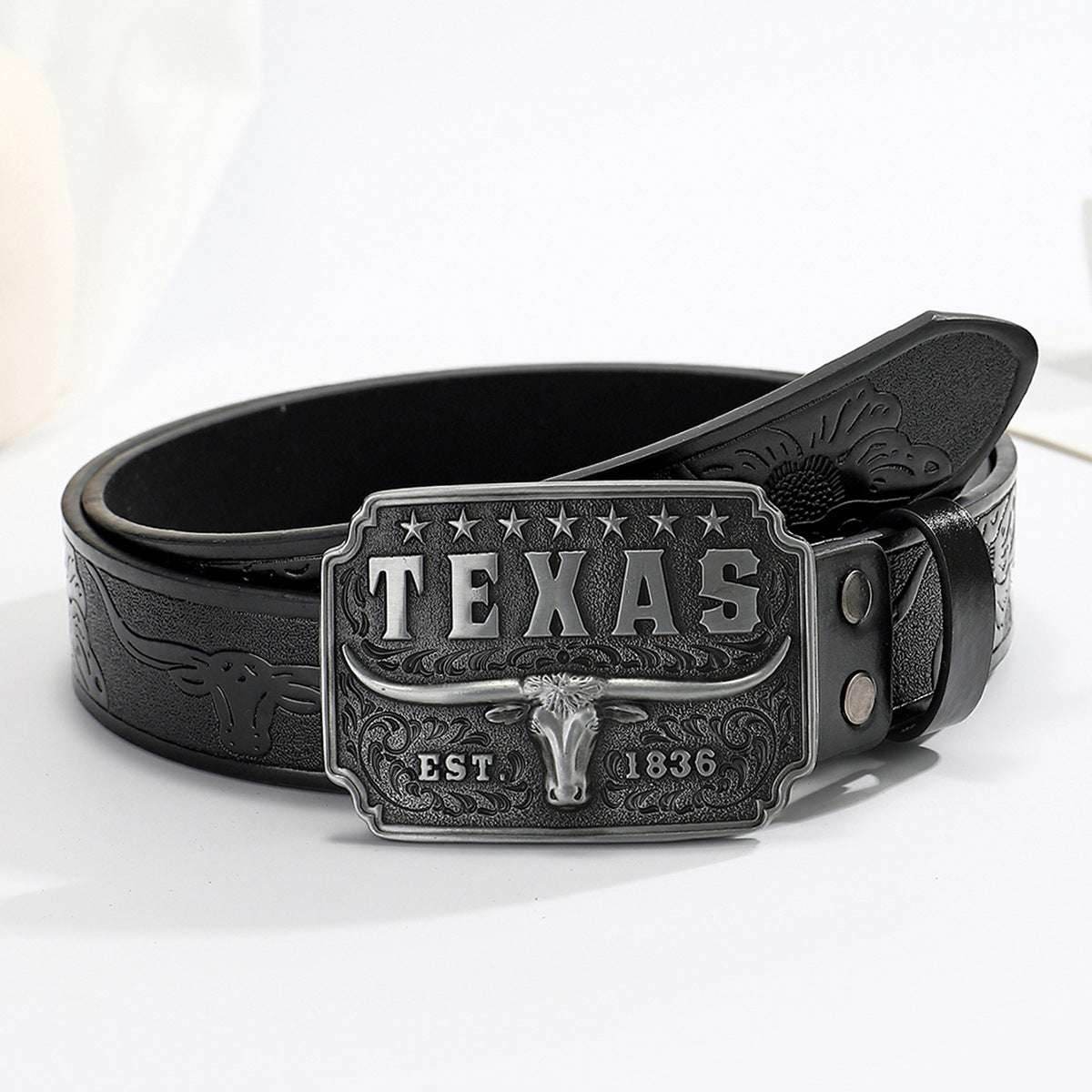 American Retro Embossing Cow Head Buckle Simple All-match Western Denim Belt O1CN01r5tSb21xQCRmr5MLJ-2213330036437-0-cib-_4