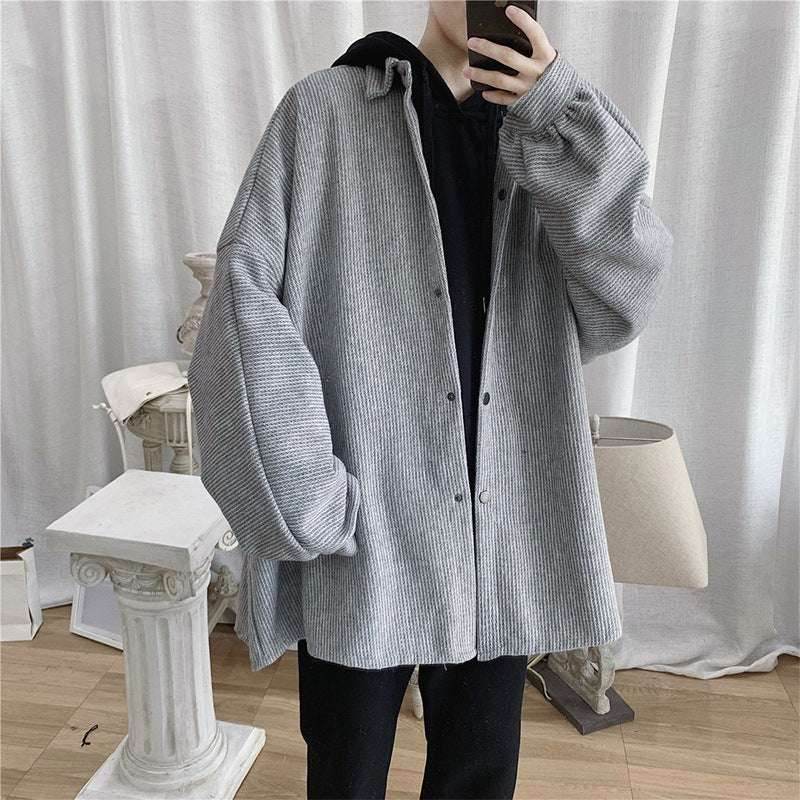 Light Grey Korean Style Loose Work Coat All Match Clothes f6e14a9a-f54f-4cb9-8b9c-69a206a1b972-_6