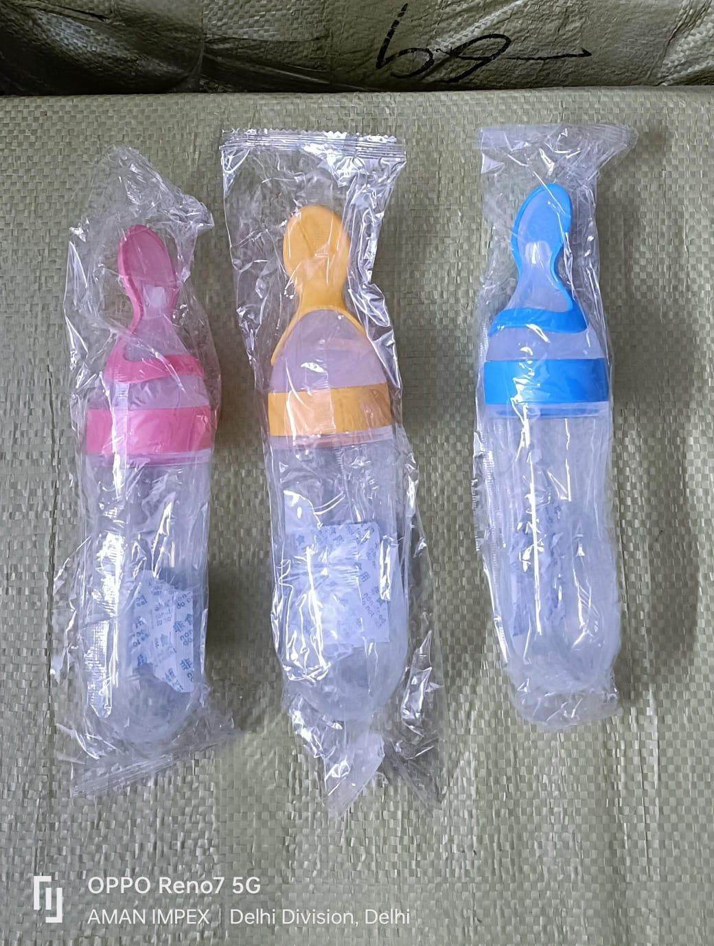 BOSS MANGO Baby Food Feeder Spoon for Gentle Feeding ksqrf7-20-baby-food-feeder-spoon-premium-squeeze-holder