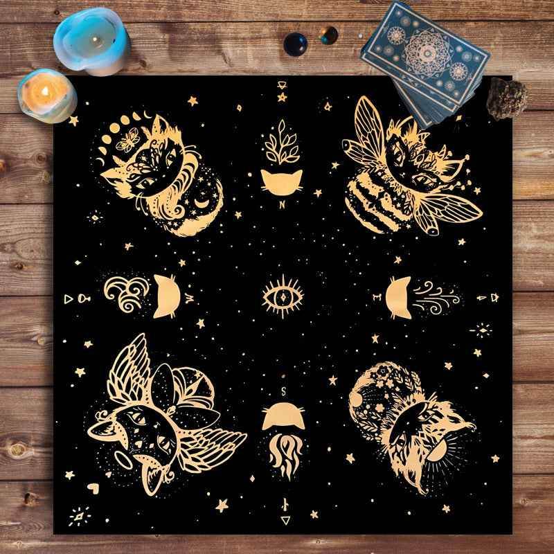 Tarot Tablecloth Board Game Decorative Cloth Have Your Power Mandala Moon Phase Floral Butterfly Tablecloth 02d19ecc-a470-432d-8166-620e62fe6f60 Print Material