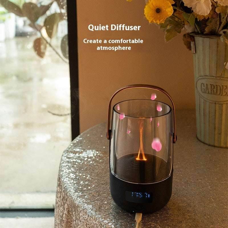 Creative Flame Aroma Diffuser Home Office Humidifier 05133bf9-959e-4acc-bc80-574ddcd52b3e-trans-_3 Print Material