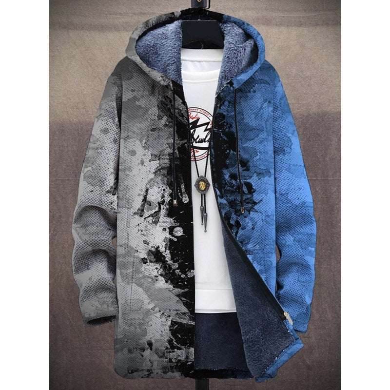 Men's Coat Winter Print Plush Lining Thick Windproof Jacket Long Sleeve Zipper 053b609e-8795-4025-9426-5defc8c2d22f-_4