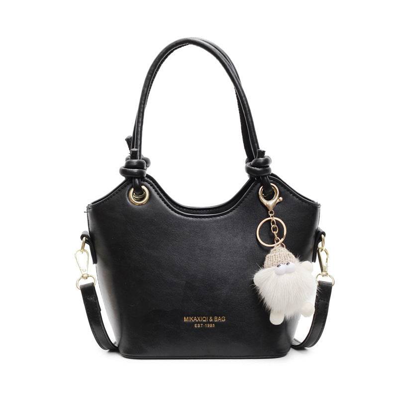 Black Women's Shoulder Crossbody Bag Solid Color 11cc181f-614b-4758-81fc-de318733c38e Accessories