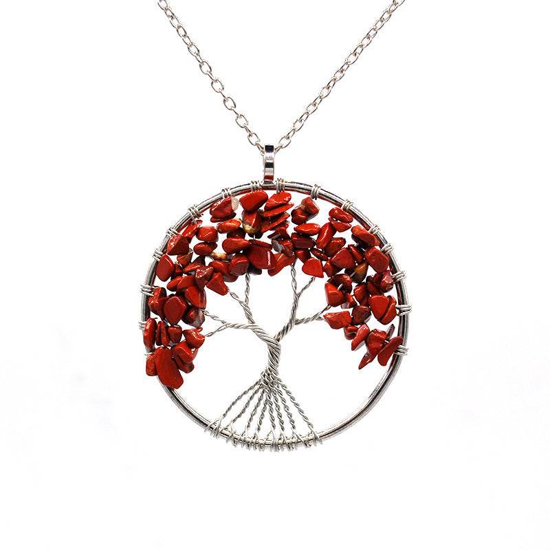 Red Chain Kabala Life Tree necklace 1421631801824