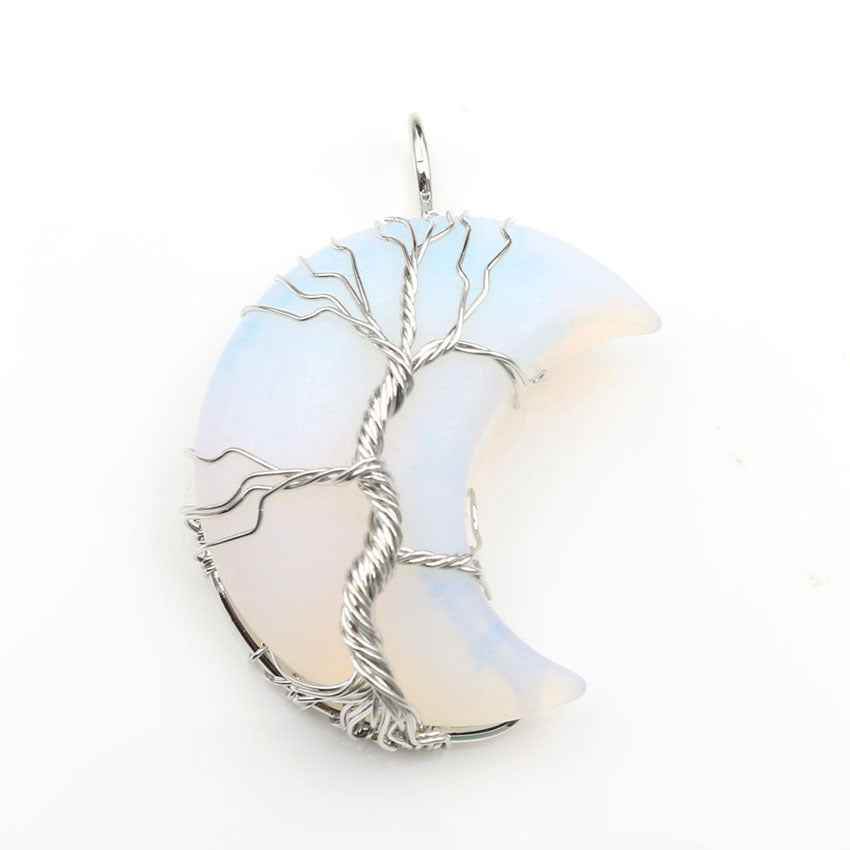 Handmade Moon Crystal Tree of Life Pendant Necklace – Elegant &amp; Meaningful Jewelry 1619085613358 Print Material