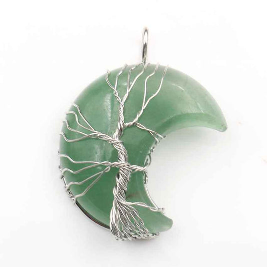 Handmade Moon Crystal Tree of Life Pendant Necklace – Elegant &amp; Meaningful Jewelry 1619085613377 Print Material