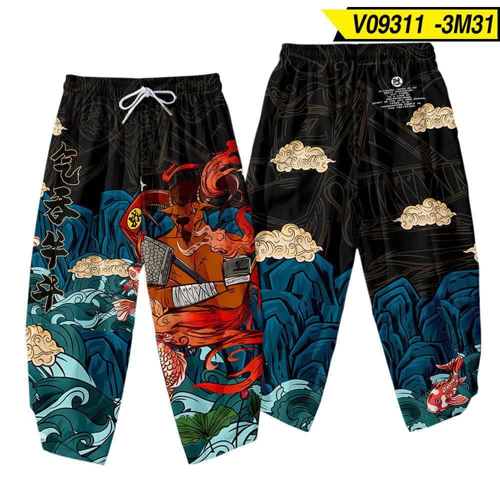 Pants 2style Men'S Kimono Men'S Three-Quarter Sleeve Cardigan 1619236682612-_3