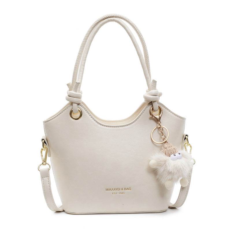 Beige Women's Shoulder Crossbody Bag Solid Color 161c44cd-36eb-4e7d-8a52-8702630172c7 Accessories