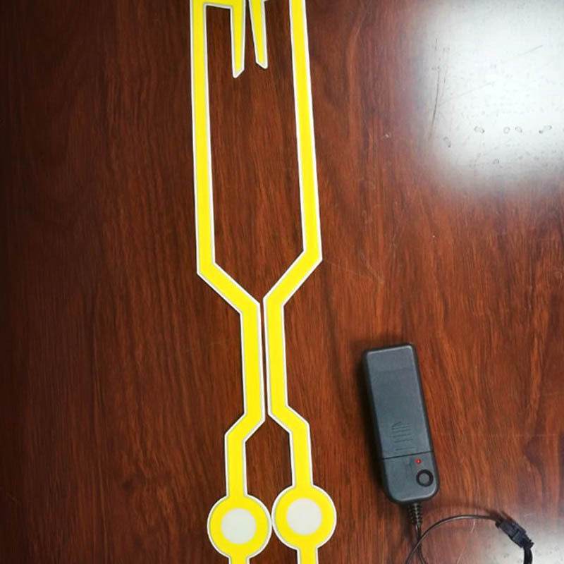 Yellow Helmet Motorcycle Light Riding Signal Strip Flashing Durable Kit Bar Diy Helmet Led Strip Reflector Cold Light Film 1621223368493 Print Material