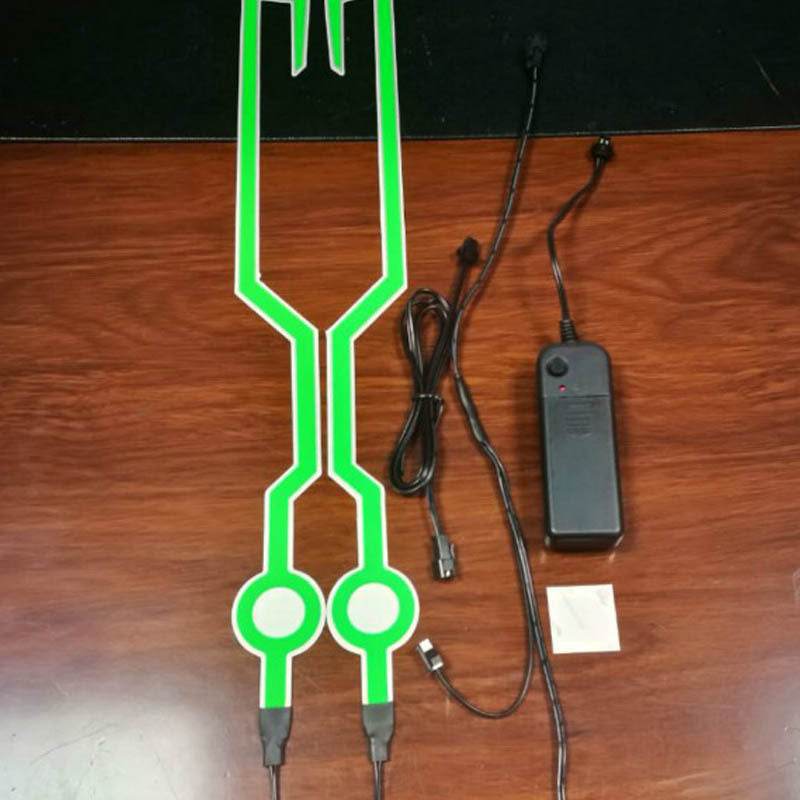 Green Helmet Motorcycle Light Riding Signal Strip Flashing Durable Kit Bar Diy Helmet Led Strip Reflector Cold Light Film 1621223369026 Print Material