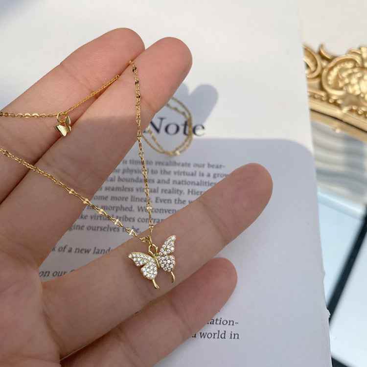 Gold Stunning Silver Butterfly Necklace for Women - BOSS MANGO 1621504258803_330515bb-9c19-4bf5-839c-3a610f21306e Print Material