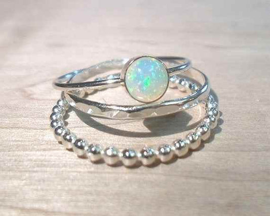Elegant Three-Piece Gemstone Ring Set – Fashionable &amp; Chic 1622864506915 Print Material