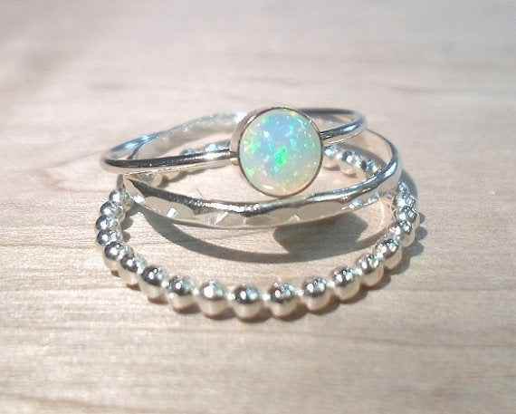 Silver Elegant Three-Piece Gemstone Ring Set – Fashionable &amp; Chic 1622864506915_7489247d-4213-4be0-9011-7f764e609210 Print Material
