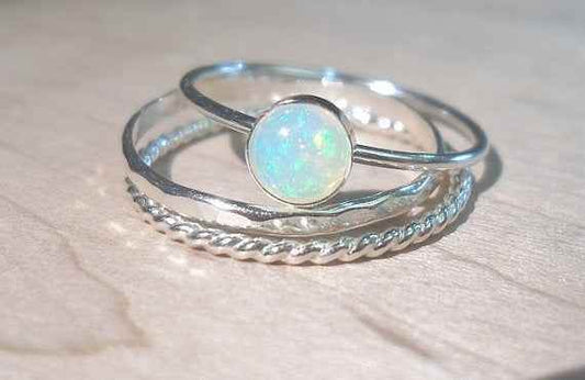 Elegant Three-Piece Gemstone Ring Set – Fashionable &amp; Chic 1622864506923 Print Material