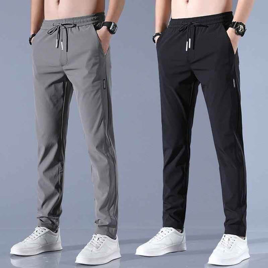 Lycra Men's Track Pants (Black & Grey) (Pack of 2) 1731571164449-1731146674257-10 Mens Track Pants