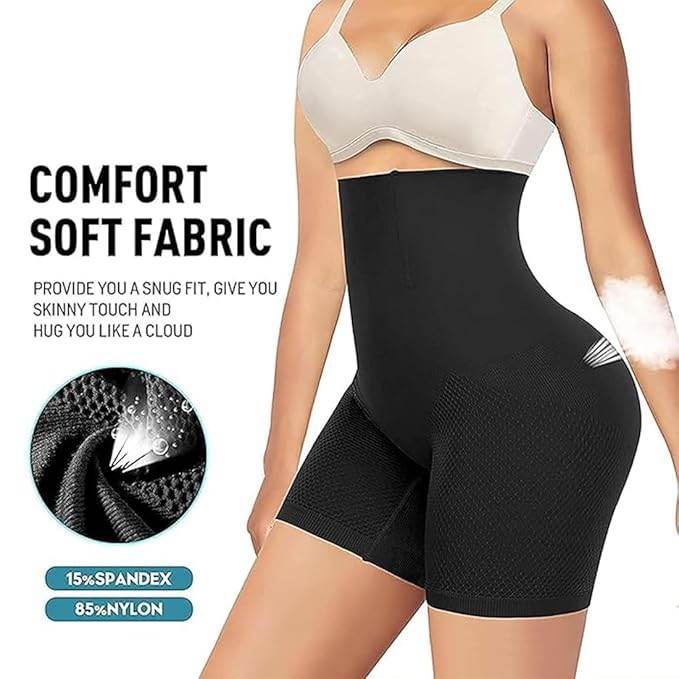 4-in-1 Shaper - Quick Slim Shape Wear Tummy, Back, Thighs, Hips - Black/Efffective Seamless Tummy Tucker (Multicolor, XXL) 1736934970107-g Body Shaper & Shapewear