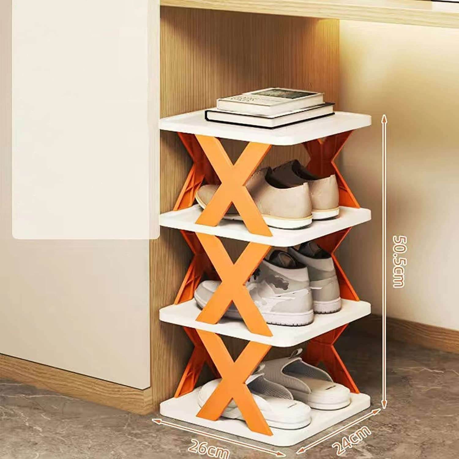 Foldable Shoe Rack (Multicolor) 1739021453302-1-_1 Collapsible Shoe Racks