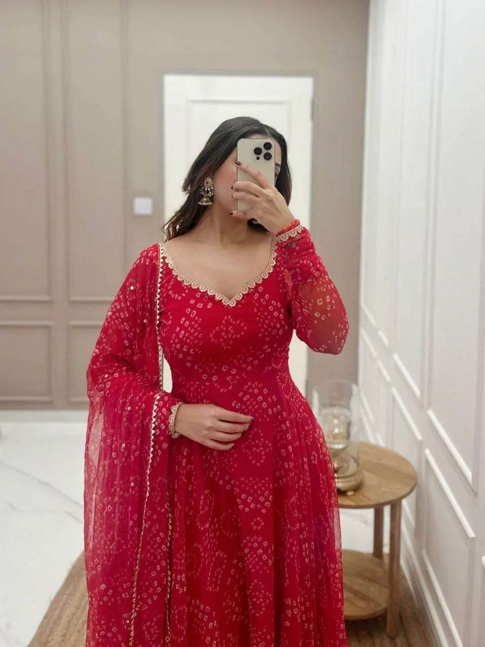 Women'S Red Bandhani Styles Gown 1739258125220-WhatsApp-20Image-202025-02-11-20at-2010-16-08-20AM-20-1-_2 Womens Gown
