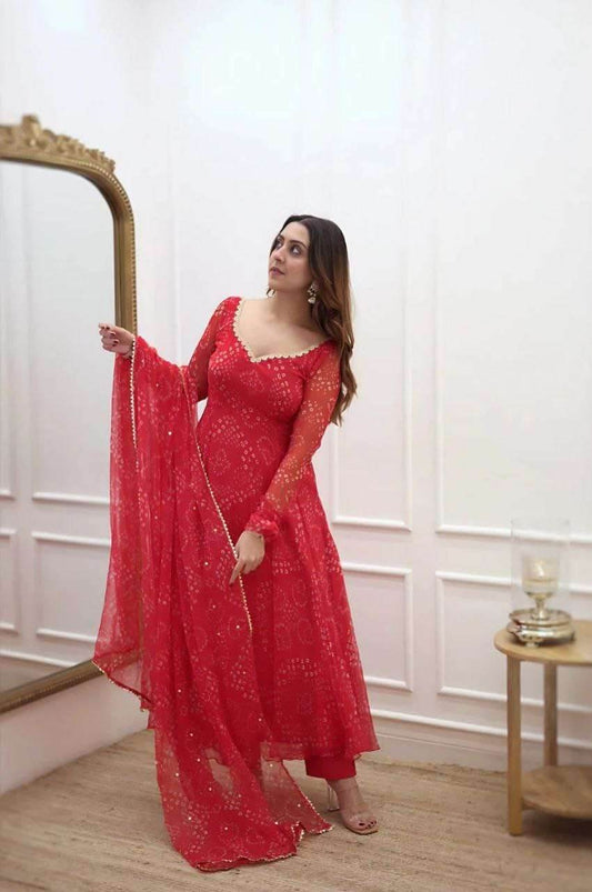 Women'S Red Bandhani Styles Gown 1739258125231-WhatsApp-20Image-202025-02-11-20at-2010-16-08-20AM-_1 Womens Gown