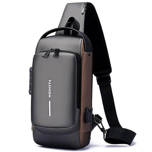 Crossbody Sling Bag for Men Women, Anti-Theft Fashion Chest Bag with Usb Charging Port, Messenger Bags, Waterproof Casual Shoulder Bag 1740568247988-4 Mens Bags & Backpacks