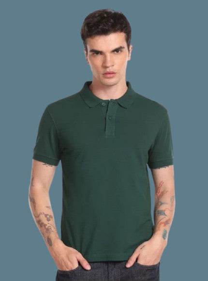 Classic Partywear Poloneck Half Sleeve Designer T-Shirt_For Men 1740641746225-67 Mens T-shirts