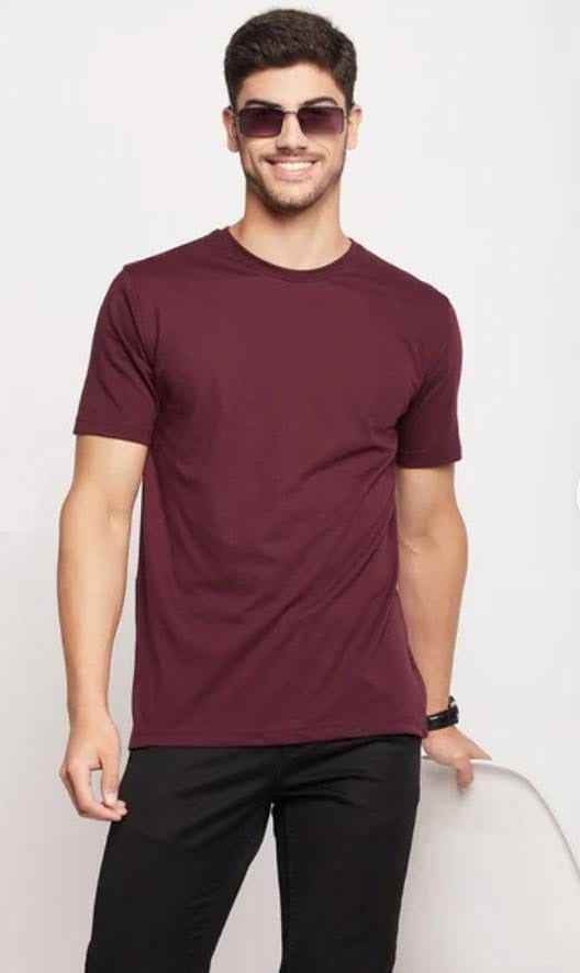 Exclusive Roundneck Half Sleeve Solid T-Shirt_For Summer 1740641746968-121 Mens T-shirts
