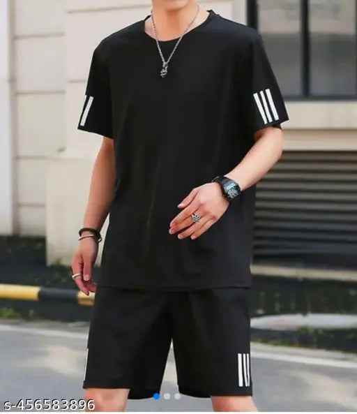 Men T-Shirt And Short Combo 1741087923016-7 Mens T-shirts