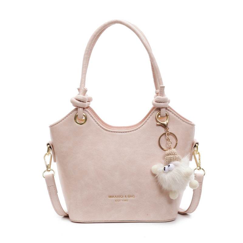 Pink Women's Shoulder Crossbody Bag Solid Color 17aad150-cc7a-4f84-b5a7-ede847d2eb5c Accessories