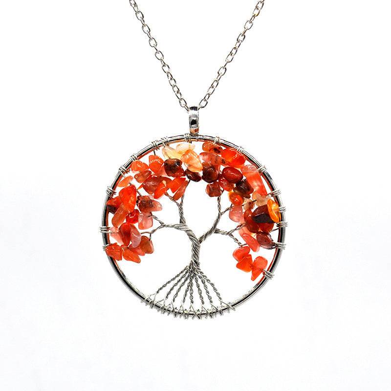 Agate Chain Kabala Life Tree necklace 18765307093300