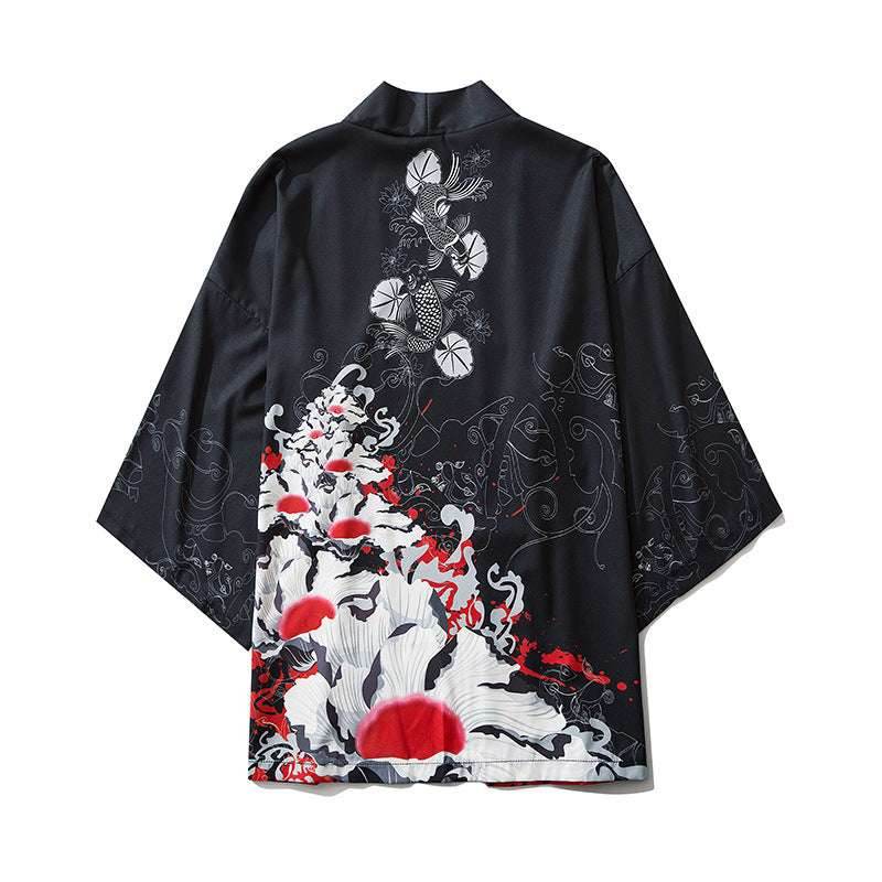Printed Japanese Kimono Men's And Women's Cloak Jacket Road Robe Pajamas Cardigan 1e08bd82-f6ef-4060-891c-b55e6b32c17c-_4