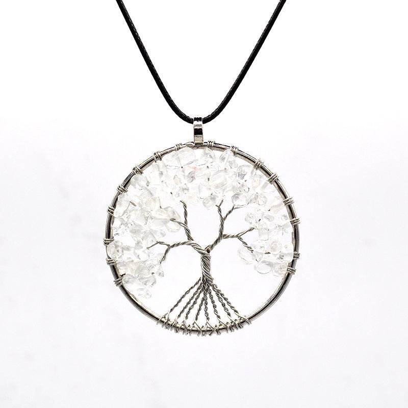 White Rope Kabala Life Tree necklace 2184503194250