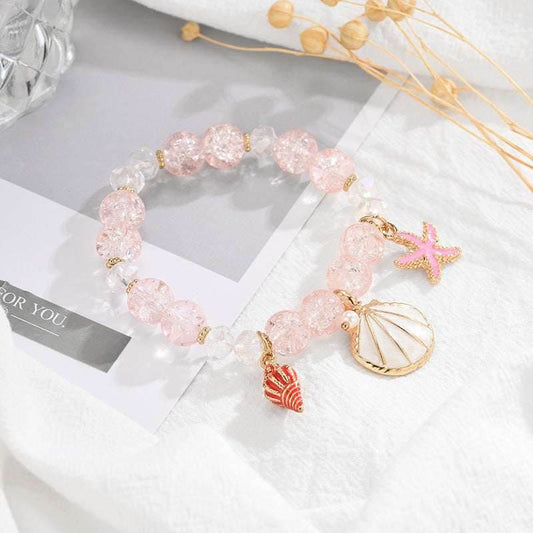 Hot Selling Starfish And Scallop Alloy Beaded Bracelet 269f7b62-c8f7-4777-9ed4-ca092ebd09f6-_1 Print Material