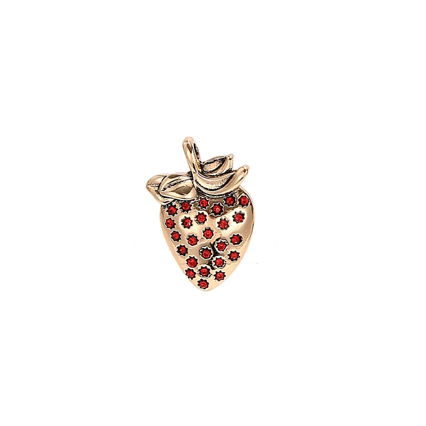 Strawberry Pendant Only Gold Summer Fruit Wind Watermelon Pendant Elephant Color Zircon Necklace 18K Gold 27254169-bb47-4ef0-be9f-964f6d66ff07