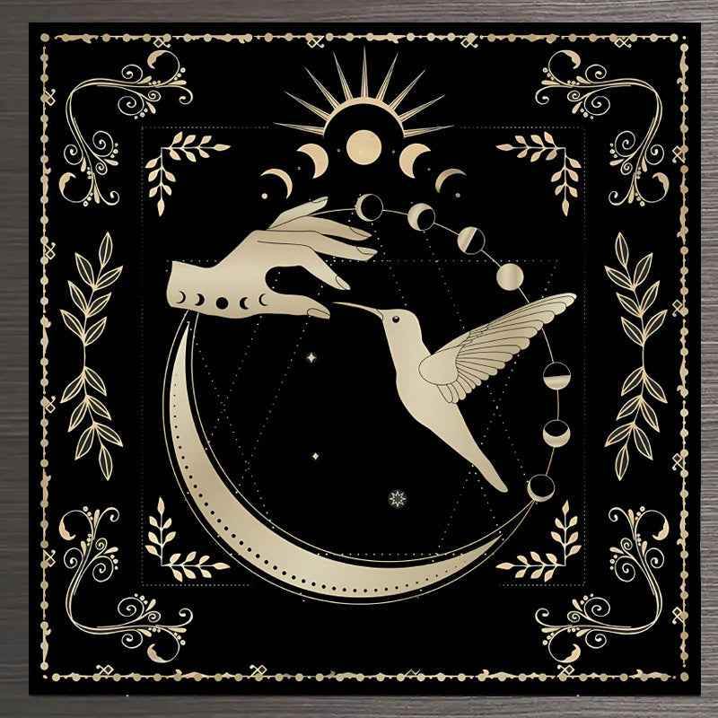 JP143 Tarot Tablecloth Board Game Decorative Cloth Have Your Power Mandala Moon Phase Floral Butterfly Tablecloth 29d92b9e-4ee8-4d6f-b07b-003c6967a87f Print Material