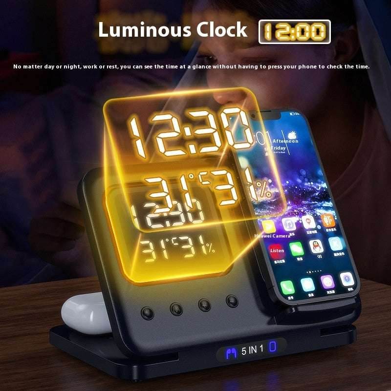15W Wireless Chargers Stand 5 In1 LED Digital Alarm Clock Fast Charging Dock Station 2b9b19a4-0108-4d88-a791-21c667461602-trans-_2