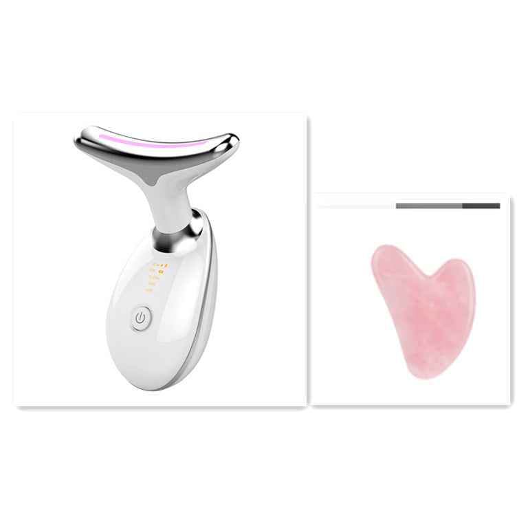 White Pink EMS Thermal Neck Lifting And Tighten Massager Electric Microcurrent Wrinkle Remover 32a29de3-a3ab-42da-a5cb-28924c6b2f08 Print Material