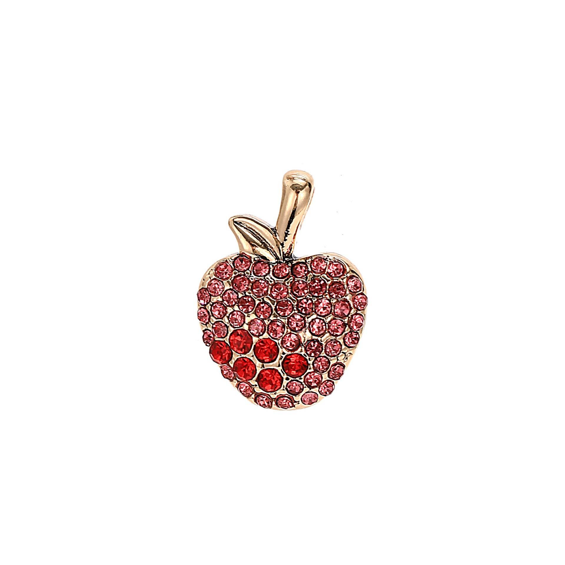 Apple Pendant Only Gold Summer Fruit Wind Watermelon Pendant Elephant Color Zircon Necklace 18K Gold 33f9e5de-06a0-4d79-9362-c04a0154fe67