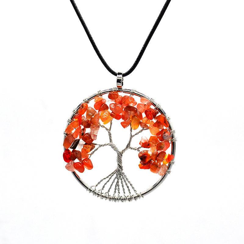 Agate Rope Kabala Life Tree necklace 343174300326