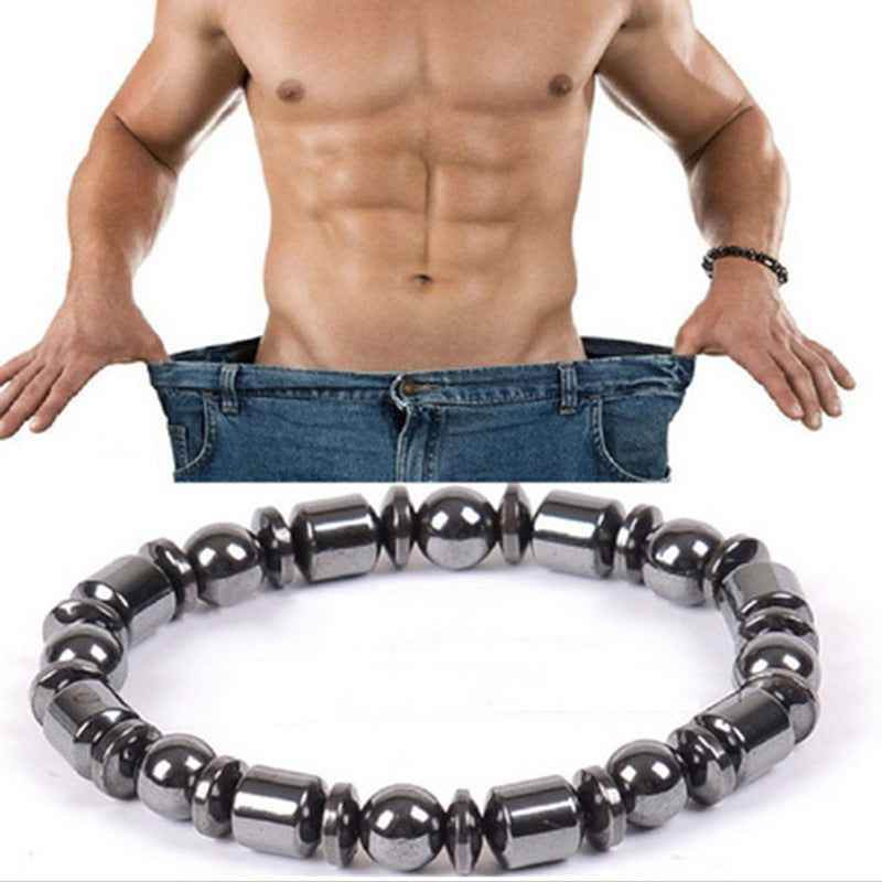 Weight Loss Black Stone Magnetic Therapy Braclet 344382119440 Print Material