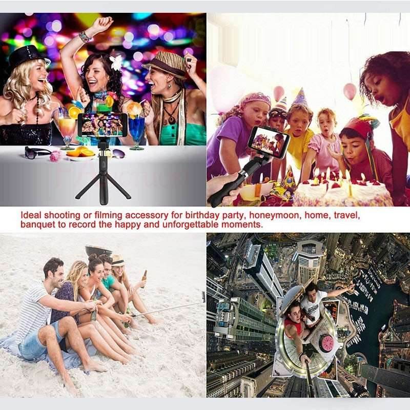 Compatible with Apple, Tripod Selfie Stick Mobile Universal Live Triangle Bracket One Bluetooth Selfie Artifact 3939984997080-_4 Print Material