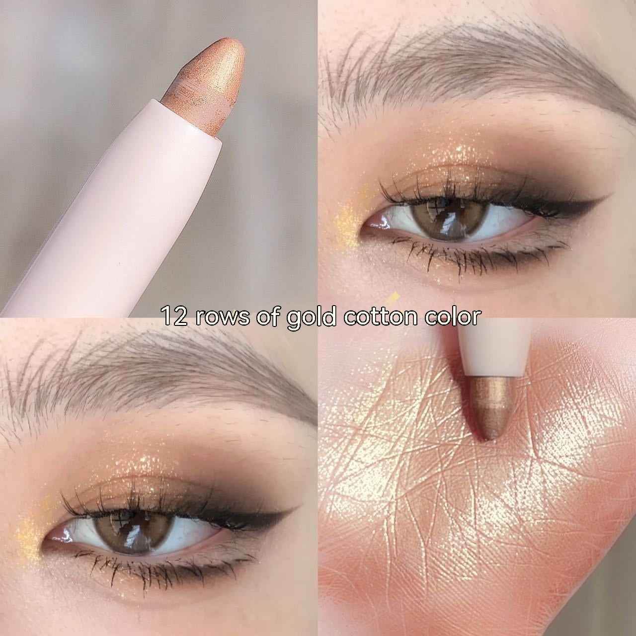 12 Color Golden Brown Crouching Silkworm Eyeliner Pen Makeup Brightening 3fa31a19-23de-41a6-ba2a-f7d3cec16d11_trans Print Material