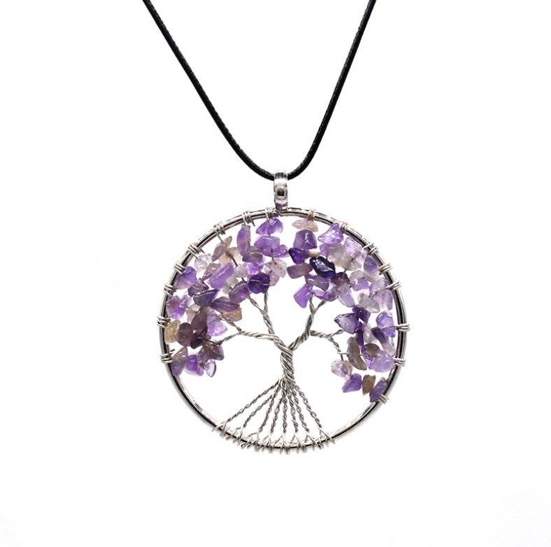 Purple Rope Kabala Life Tree necklace 476069467660
