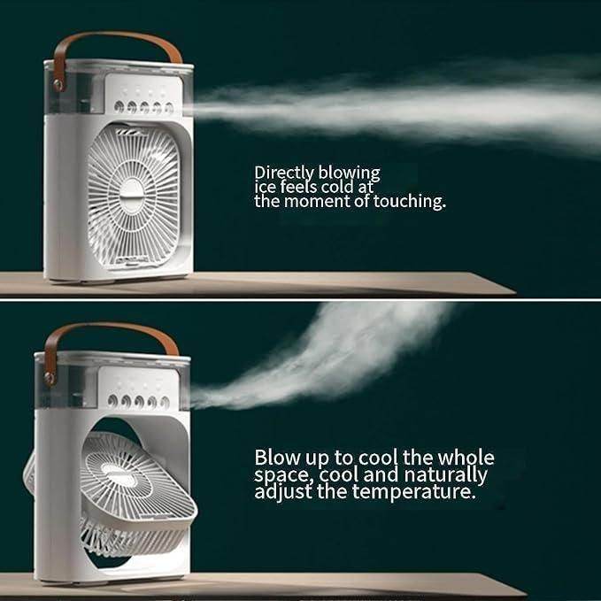 Multifunctional USB Water Spray Mist Fan & Portable Air Cooler - Ideal for Home, Office, and Travel 4956495079