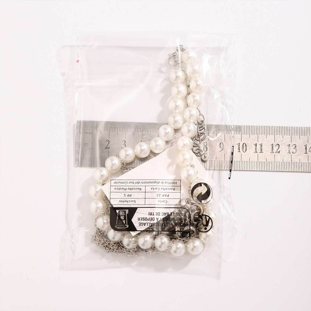 Pearl Tassel Fun Design Double-layer Retro Necklace Women's Accessories 4e3d2285-1655-4c71-a4ca-ec0db7a814bf-_7 Print Material