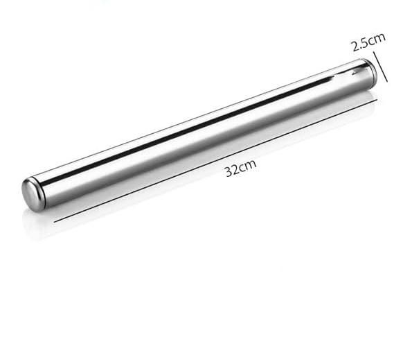 Stainless Steel Non-Stick Rolling Roller – 31.8 cm x 2.5 cm – Premium Quality Roti & Chapati Belan 5030141168